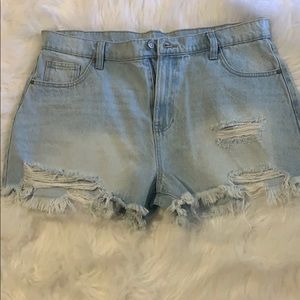 High rise shorts